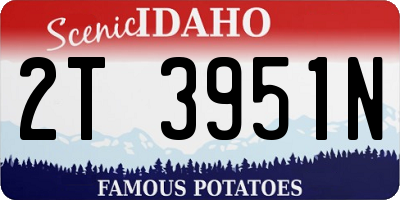 ID license plate 2T3951N