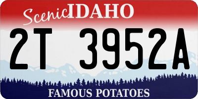 ID license plate 2T3952A