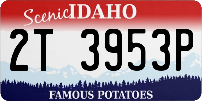 ID license plate 2T3953P