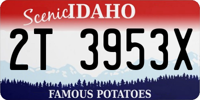 ID license plate 2T3953X