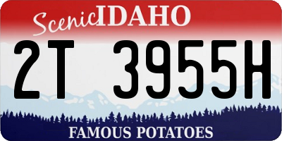 ID license plate 2T3955H