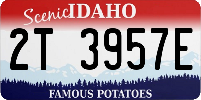 ID license plate 2T3957E