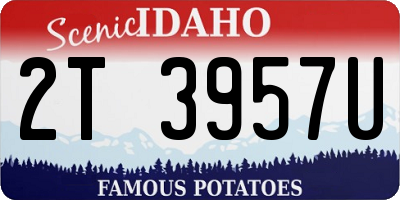 ID license plate 2T3957U