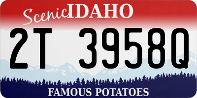 ID license plate 2T3958Q