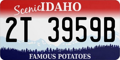 ID license plate 2T3959B