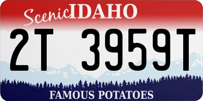 ID license plate 2T3959T
