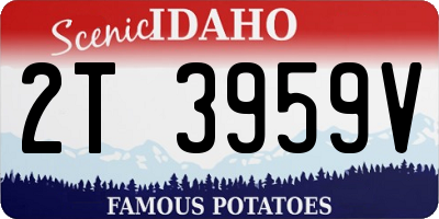 ID license plate 2T3959V