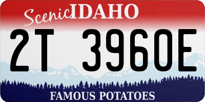 ID license plate 2T3960E