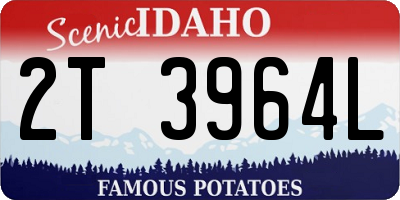 ID license plate 2T3964L