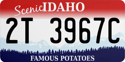 ID license plate 2T3967C