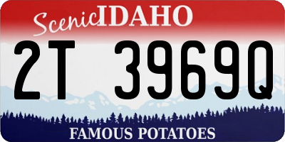 ID license plate 2T3969Q