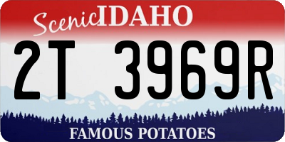 ID license plate 2T3969R