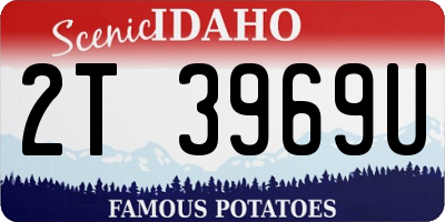 ID license plate 2T3969U