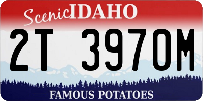 ID license plate 2T3970M