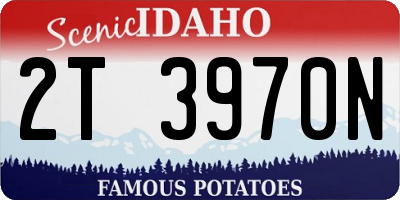 ID license plate 2T3970N