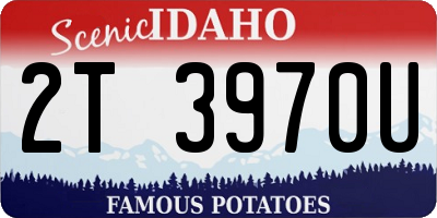 ID license plate 2T3970U