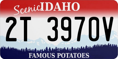 ID license plate 2T3970V