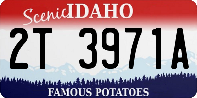 ID license plate 2T3971A