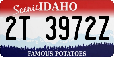 ID license plate 2T3972Z