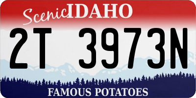ID license plate 2T3973N