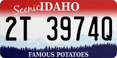 ID license plate 2T3974Q