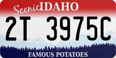 ID license plate 2T3975C