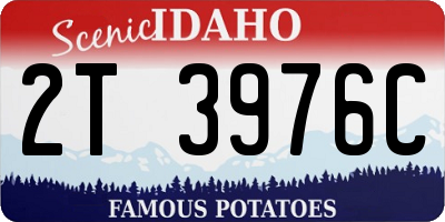 ID license plate 2T3976C