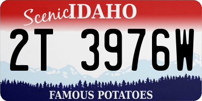 ID license plate 2T3976W