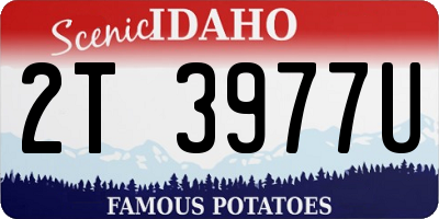 ID license plate 2T3977U
