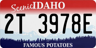 ID license plate 2T3978E