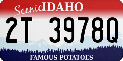 ID license plate 2T3978Q