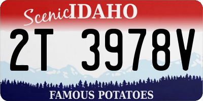 ID license plate 2T3978V