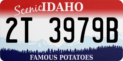 ID license plate 2T3979B