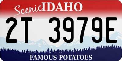 ID license plate 2T3979E