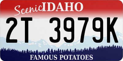 ID license plate 2T3979K