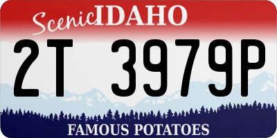ID license plate 2T3979P