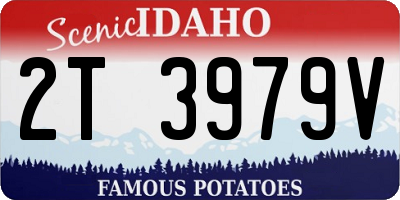 ID license plate 2T3979V
