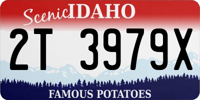 ID license plate 2T3979X