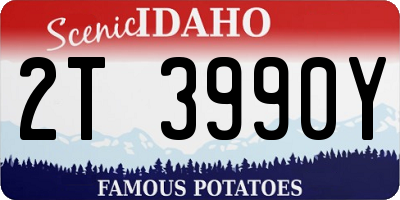 ID license plate 2T3990Y