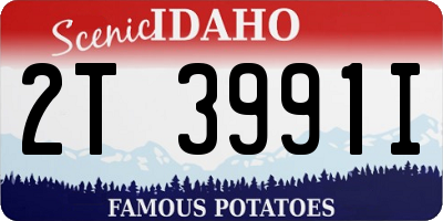 ID license plate 2T3991I