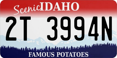 ID license plate 2T3994N