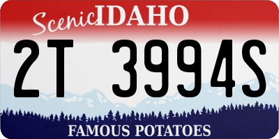 ID license plate 2T3994S