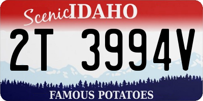 ID license plate 2T3994V