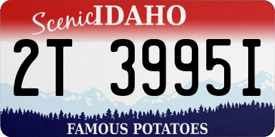 ID license plate 2T3995I