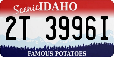 ID license plate 2T3996I