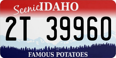 ID license plate 2T3996O