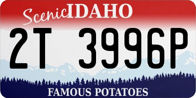 ID license plate 2T3996P