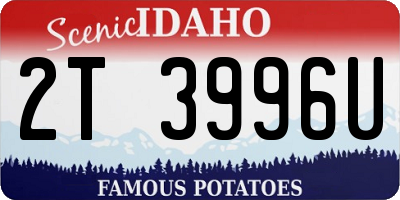 ID license plate 2T3996U