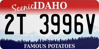 ID license plate 2T3996V
