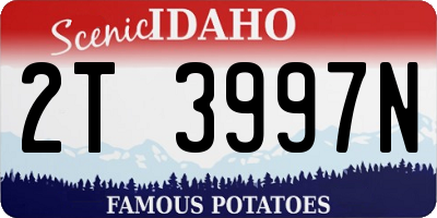 ID license plate 2T3997N